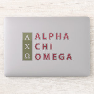 Alpha Chi-Omega  Staplungslogo Aufkleber
