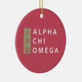 Alpha Chi-Omega| Staplungslogo Keramikornament (Rechts)