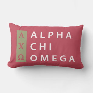 Alpha Chi-Omega  Staplungslogo Lendenkissen