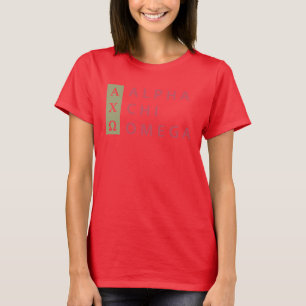 Alpha Chi-Omega Staplungslogo T-Shirt