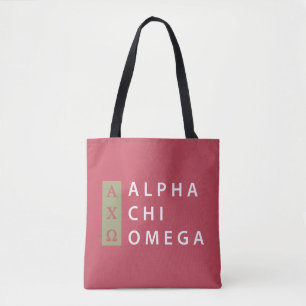 Alpha Chi-Omega  Staplungslogo Tasche