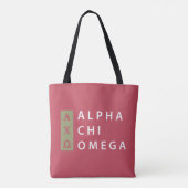 Alpha Chi-Omega| Staplungslogo Tasche (Rückseite)