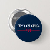 Alpha Chi Omega - USA Button (Vorne & Hinten)