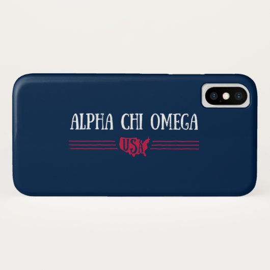 Alpha Chi Omega - USA Case-Mate iPhone Hülle (Rückseite (Horizontal))