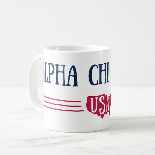 Alpha Chi Omega - USA Kaffeetasse (Vorderseite Links)