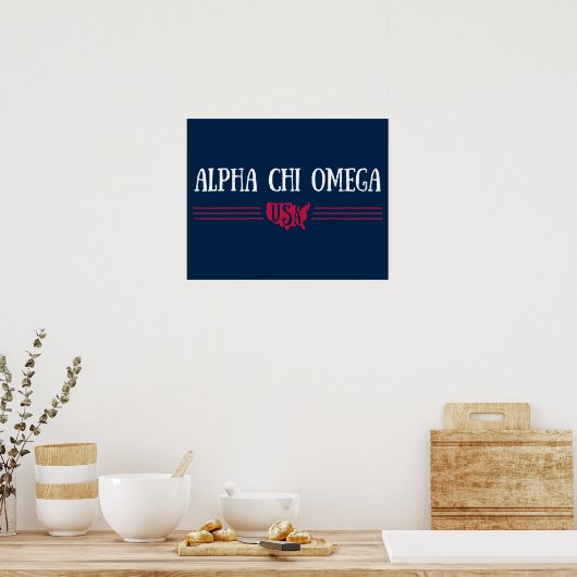 Alpha Chi Omega - USA Poster (Küche)