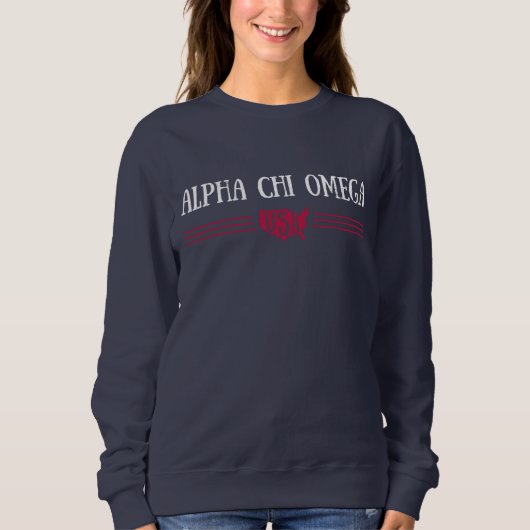 Alpha Chi Omega - USA Sweatshirt (Vorderseite)