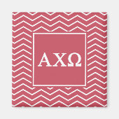 Alpha Chi Omega | Zickzack Muster Magnet (Vorne)