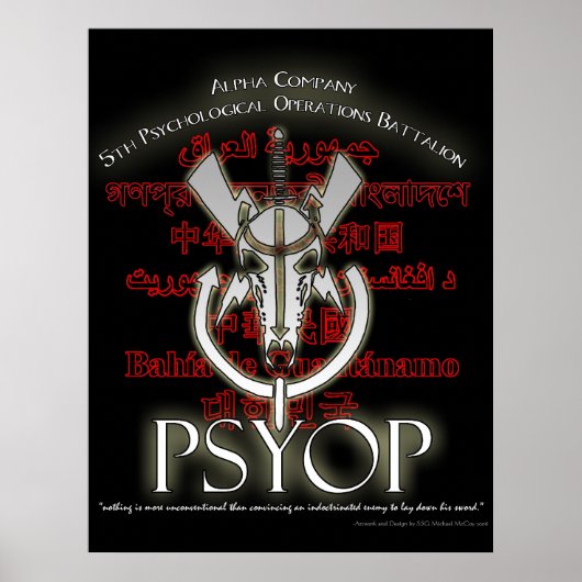 Alpha Company 5th PSYOP BN Poster (Vorne)