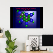 Alpha-D-Glucopyranose-Molekül (Druck) Poster (Heimbüro)