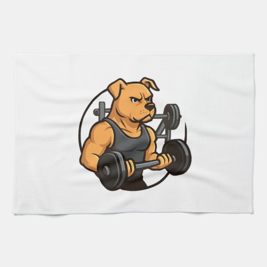 Alpha Dog Gym - Power Unleashed Geschirrtuch (Horizontal)
