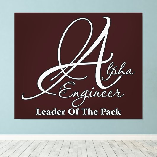 Alpha Engineer Leinwanddruck (Insitu (Holzboden))