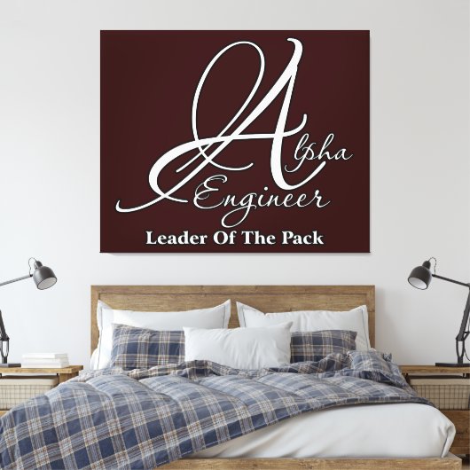Alpha Engineer Leinwanddruck (Insitu (Schlafzimmer))