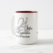 Alpha Engineer Zweifarbige Tasse (Vorderseite Links)