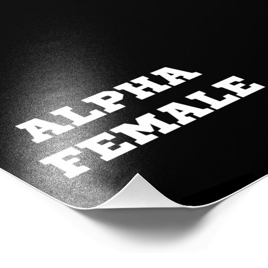 Alpha Female Fotodruck (Ecke)