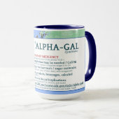 Alpha-Gal-Syndrom Sensibilisierung (15oz) Tasse (VorderseiteRechts)
