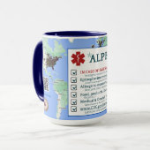 Alpha-Gal-Syndrom Sensibilisierung (15oz) Tasse (Vorderseite Links)