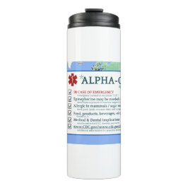 ALPHA-GAL SYNDROM TUMBLER THERMOSBECHER