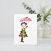 Alpha Girl Postkarte (Stehend Vorderseite)