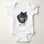 Alpha Gray Wolf Collection Baby Strampler (Vorderseite)