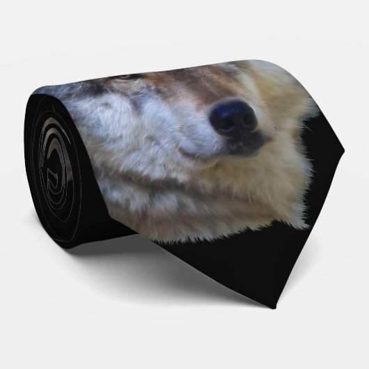 Alpha Gray Wolf Necktie Collection Krawatte (Gerollt)