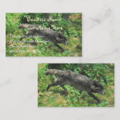 Alpha Gray Wolf - Summer Wildlife Business Cards Visitenkarte (Vorne/Hinten)