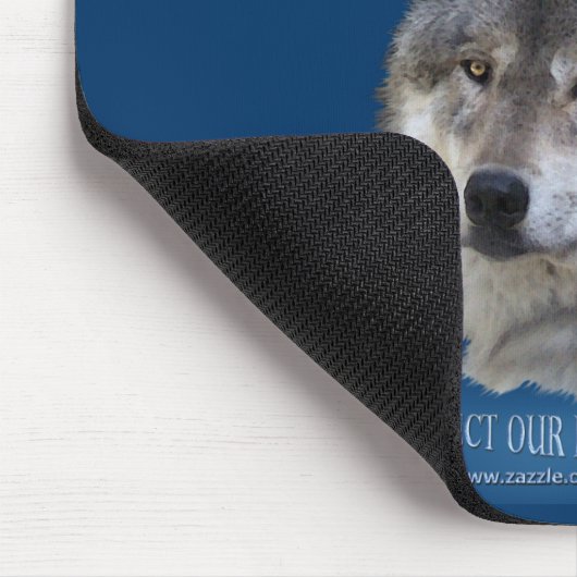 Alpha Gray Wolf Wildlife Supporter Collection Mousepad (Ecke)