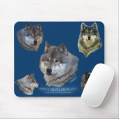 Alpha Gray Wolf Wildlife Supporter Collection Mousepad (Mit Mouse)