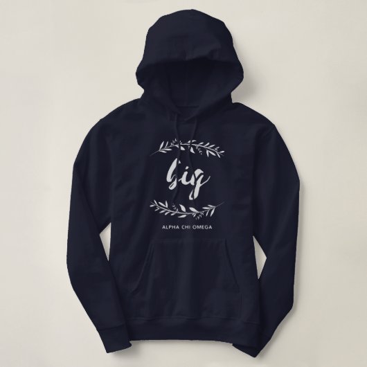 Alpha großer Kranz Chi-Omegas | Hoodie (Design vorne)