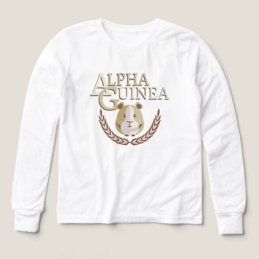Alpha Guinea Pig Niedlich Pet Spaß (Design Vorderseite)