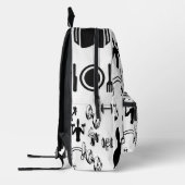 Alpha Gym Backpack - Muscle Dumbell Grip Design - Bedruckter Rucksack (Links)