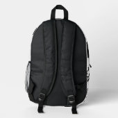 Alpha Gym Backpack - Muscle Dumbell Grip Design - Bedruckter Rucksack (Rückseite)