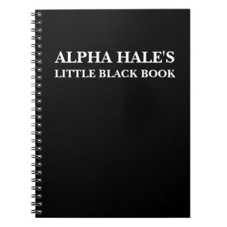 Alpha Hale's Little Black Book (anpassbar) Notizblock