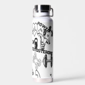 Alpha Hydration Flask Dumbell Venen Design Trinkflasche (Rückseite)