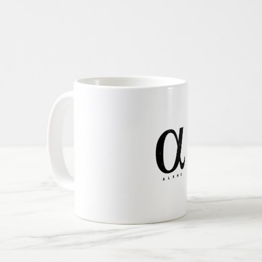 Alpha Kaffeetasse (Vorderseite Links)