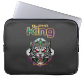 Alpha king motivational laptopschutzhülle (Vorderseite)