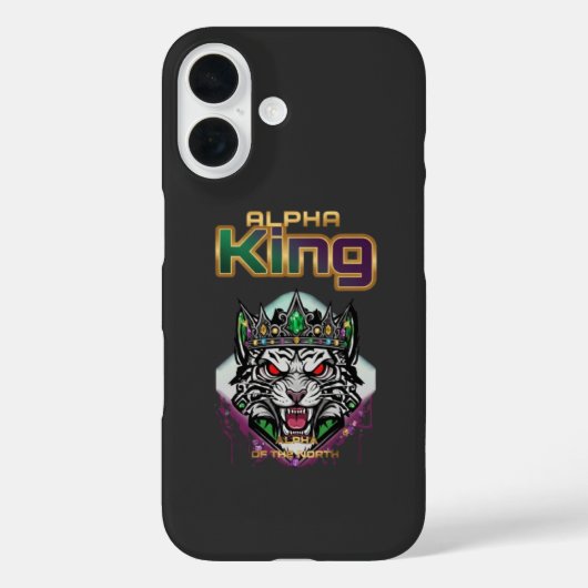 Alpha-König Motivations- Case-Mate iPhone Hülle (Rückseite)