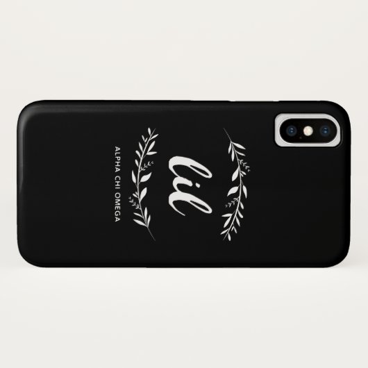 Alpha Kranz Chi-Omegas | Lil Case-Mate iPhone Hülle (Rückseite (Horizontal))