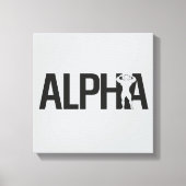 Alpha Leinwanddruck (Vorderseite)