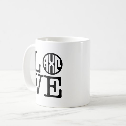 Alpha Liebe Chi-Omegas | Kaffeetasse (Vorderseite Links)
