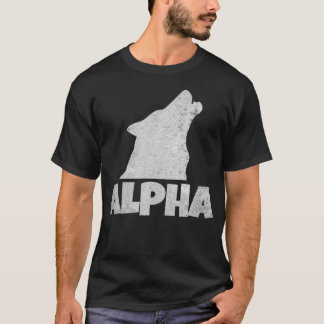 Alpha Lone Wolf Pack Mitglied Wildlife Howling T-Shirt