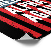 Alpha Make America Again Fourth Of July Unabhängig Poster (Ecke)