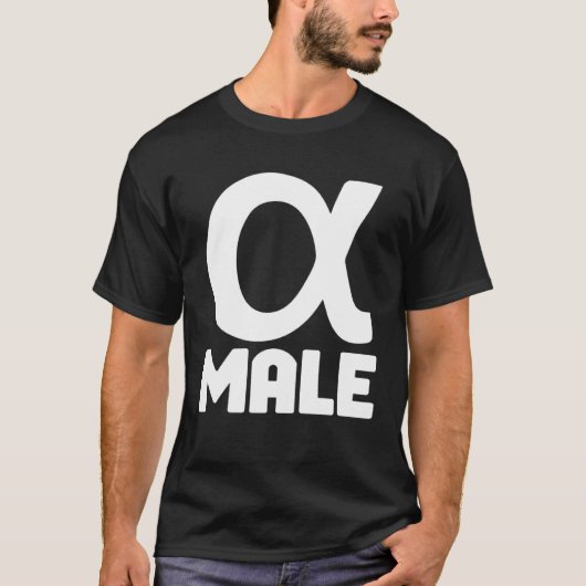 Alpha Male Alpha Symbol Greek Lone Wolf T-Shirt (Vorderseite)