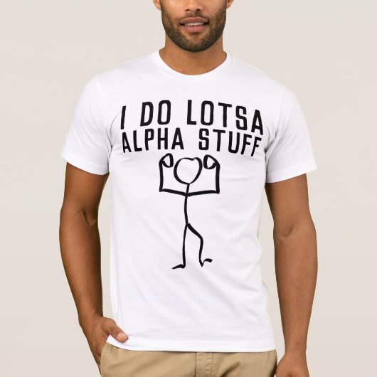 ALPHA MALE Funny MEN'S T - Shirt (Vorderseite)
