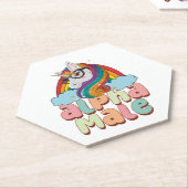 Alpha Male Ironic Unicorn 2 Untersetzer (angewinkelt)