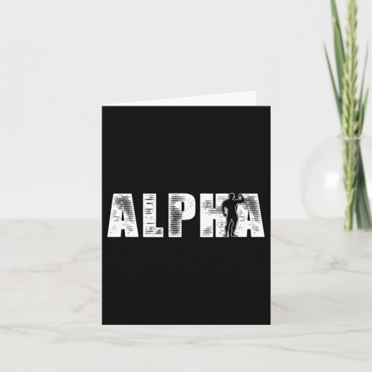 Alpha Male Karte (Vorderseite)