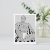 "Alpha Male" Postkarte (Stehend Vorderseite)