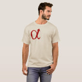 Alpha Male Symbol V-Nacken-T - Shirt (Vorne ganz)