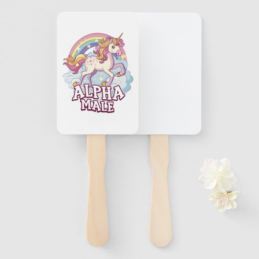 Alpha Male Unicorn Fächer (Vorne und Hinten)