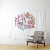 Alpha Male Unicorn Wandteppich (Beispiel (Horizontal))